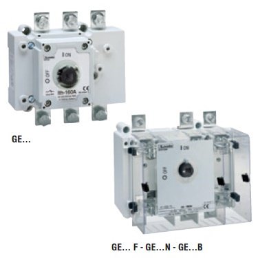 Rozłączniki izolacyjne seria GE, trzypolowe