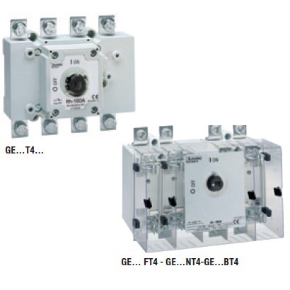 Rozłączniki izolacyjne seria GE, czteropolowe