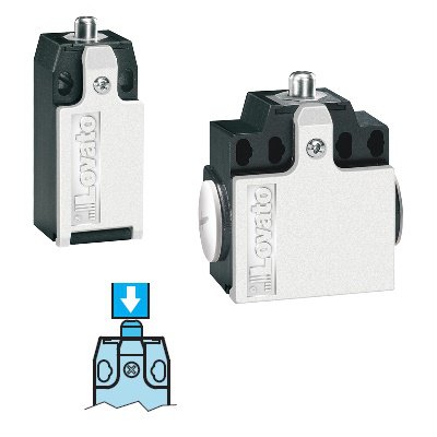 Wyłączniki krańcowe serii K – trzpień wciskany.